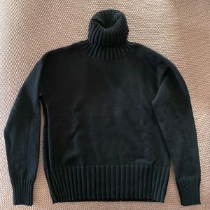 Banana Republic Black Turtleneck Ribbed Sweater Size Small